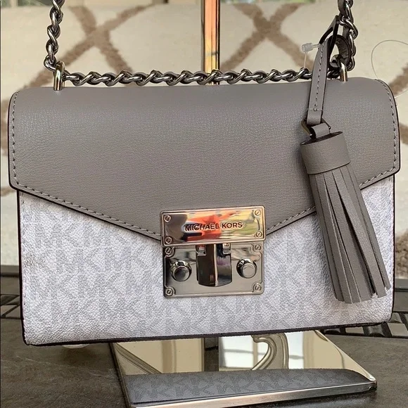 Michael Kors Rose Bright White SM Crossbody - Picture 11 of 16